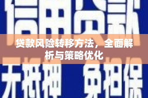 斗六贷款风险转移方法，全面解析与策略优化