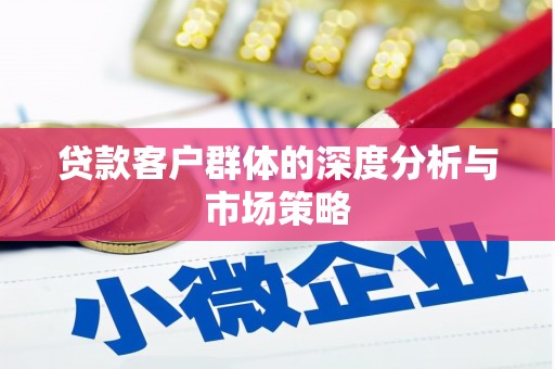 斗六贷款客户群体的深度分析与市场策略