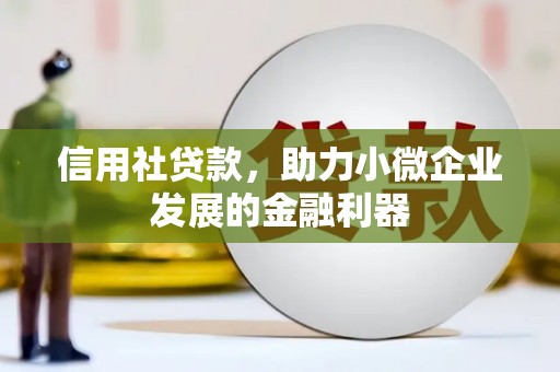 斗六信用社贷款，助力小微企业发展的金融利器