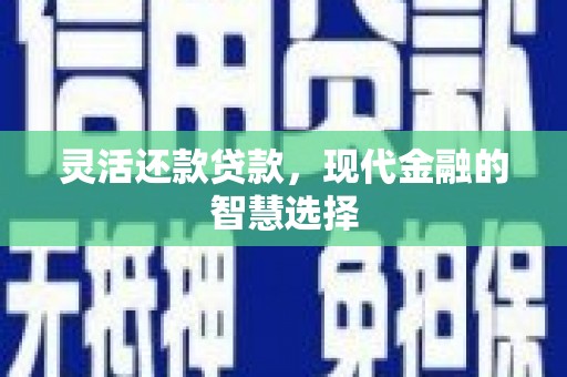 斗六灵活还款贷款，现代金融的智慧选择