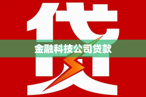 斗六金融科技公司贷款