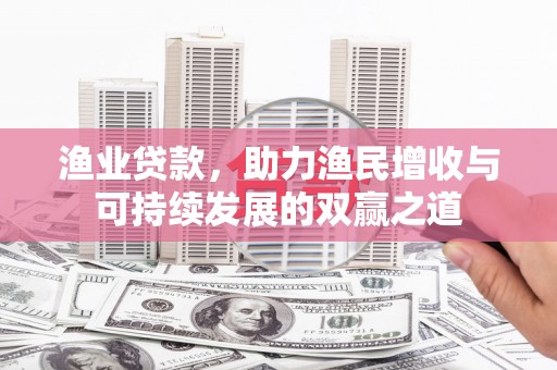斗六渔业贷款，助力渔民增收与可持续发展的双赢之道