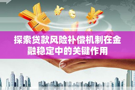 斗六探索贷款风险补偿机制在金融稳定中的关键作用