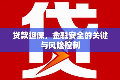 斗六贷款担保，金融安全的关键与风险控制